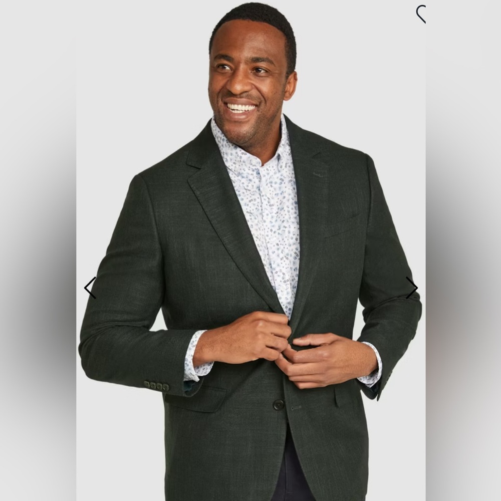 Men's Dark Green Blazer 48R Johnny Bigg